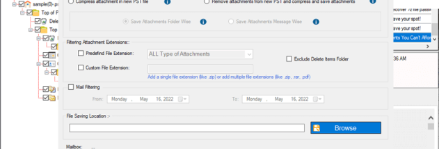 PST Compress and Compact Software screenshot