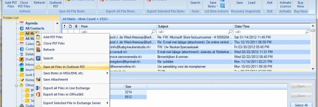 PST Repair screenshot
