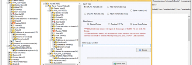PST to MBOX Converter application screenshot