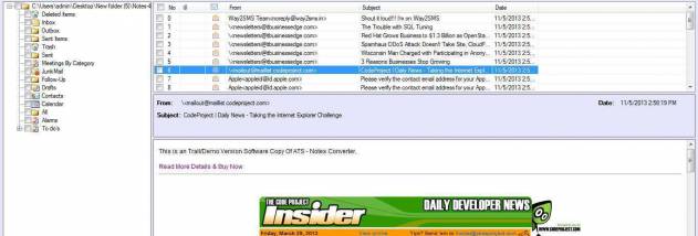 PST to NSF screenshot
