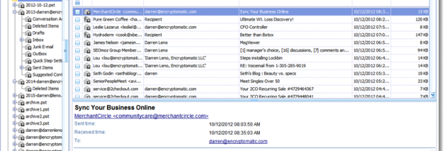PST Viewer Pro screenshot