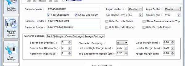 Publisher Barcodes screenshot