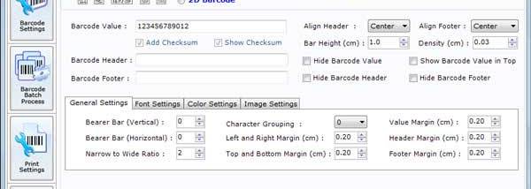 Publishers Barcode Labels Software screenshot