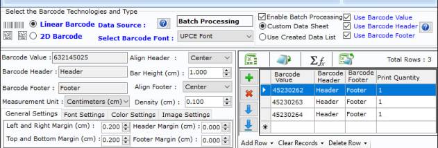 Publishing Barcode Label Designing Tool screenshot