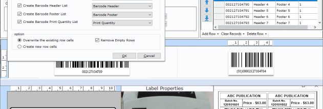 Publishing Industry Barcode Label Maker screenshot
