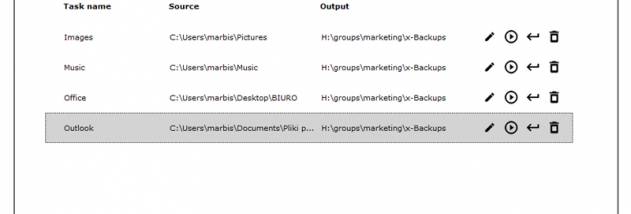 Pyxis Backup Software screenshot