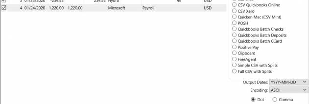 QBO2CSV screenshot