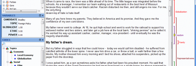 QDA Miner screenshot