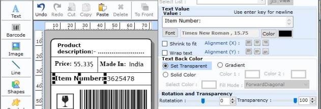 QR Code 2D Barcode screenshot