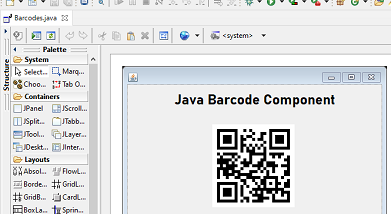 Java QR Code 2D Barcode Generator screenshot