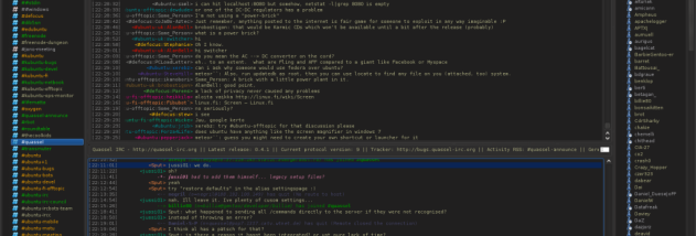 Quassel screenshot