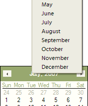 QuickMonth Calendar screenshot