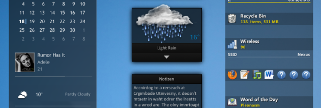 Rainmeter screenshot