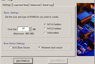 RAMDisk screenshot