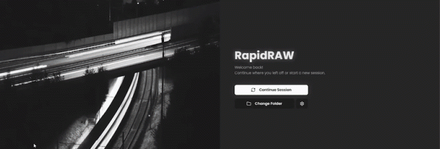 RapidRAW screenshot