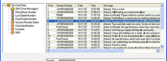 Read Deleted Sim Card Messages screenshot