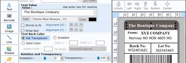 Readability of LOGMARS Barcode Labels screenshot