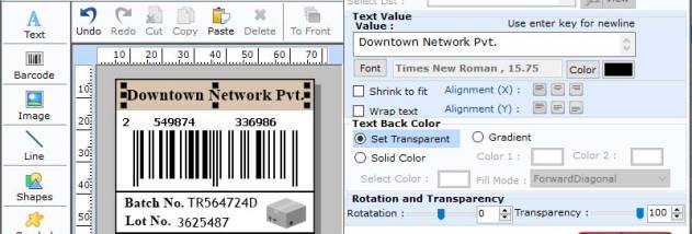 Readable ISBN-13 Barcode Printing App screenshot