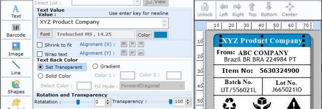 Readable UPCA Barcode Tool screenshot
