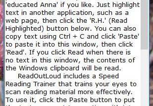 ReadOutLoud screenshot