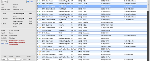 RebelBetting screenshot