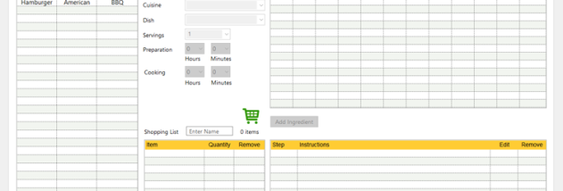 recipe2cooking for Windows screenshot