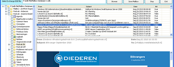 Recover EDB screenshot