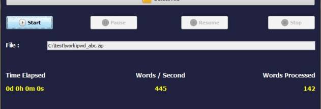 Recover Zip Password screenshot