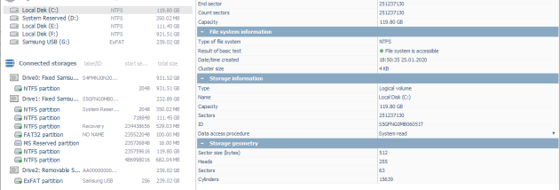 Recovery Explorer Professional screenshot
