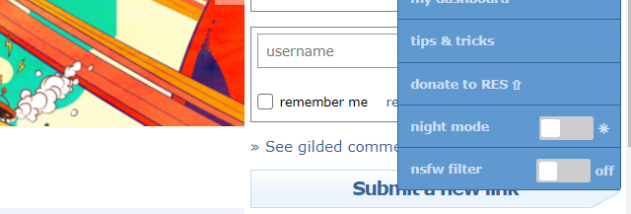 Reddit Enhancement Suite for Firefox screenshot