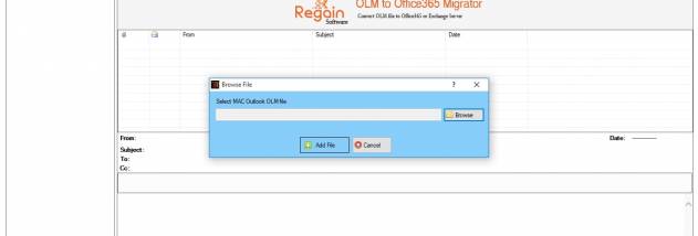 Regain OLM to Office 365 Migration screenshot