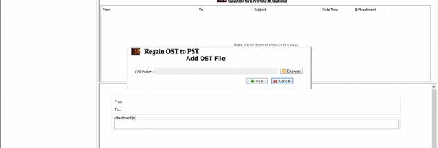 Regain OST to PST Converter Software screenshot