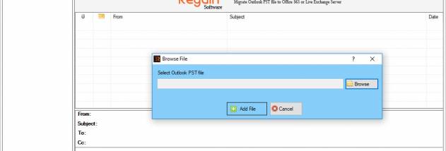 Regain PST to Office 365 Migration screenshot