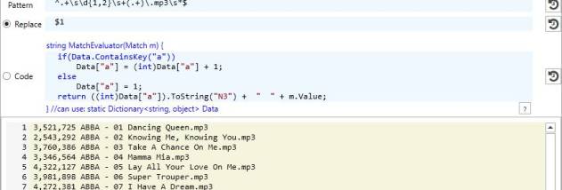 RegExpEditor screenshot