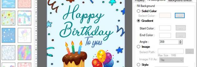 Reliable Birthday Card Designing Tool screenshot