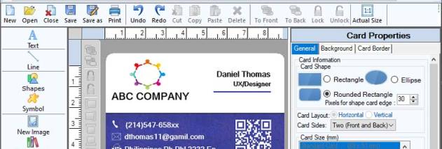 Reliable Card Printing Tool screenshot