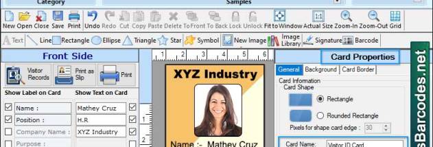 Reliable ID Card Printing Program screenshot