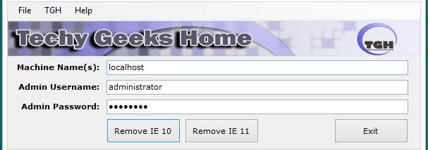 RemoteRemoveIE screenshot