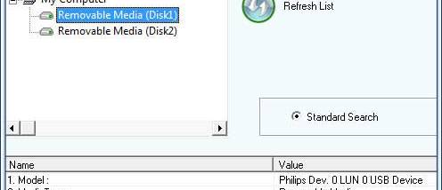 Removable Media Files Rescue Tool screenshot