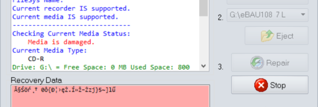 RepairCdDvD screenshot