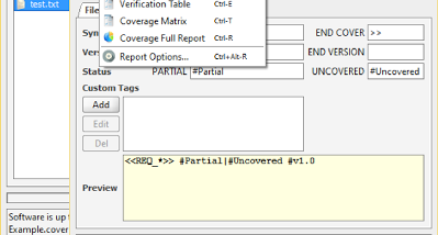 REQCHECKER screenshot