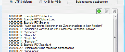 Resource Database Editor screenshot