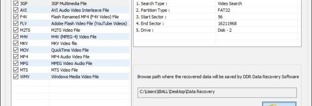Restore Memory Card Deleted Files screenshot