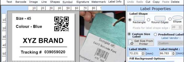 Retail Barcode Labels Software screenshot