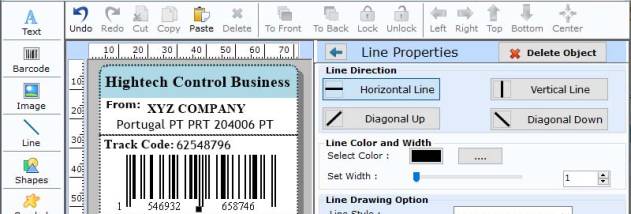Retail Business Barcode Label screenshot