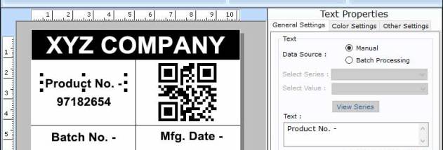 Retail Industry Barcode Labels Program screenshot