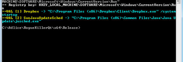 RogueKillerCMD screenshot