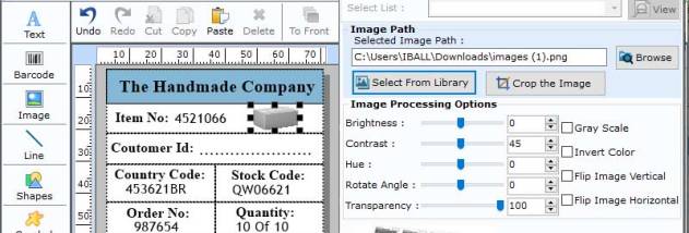 Roll Barcode Labelling Software screenshot