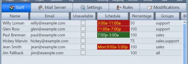 Round-Robin Mailer screenshot