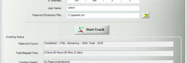 Router Password Kracker screenshot